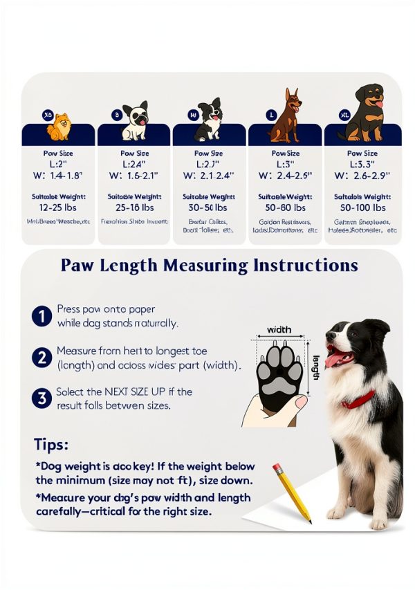 SOLOWINNER Dog Boots Silicone Hot Pavement Protection-2