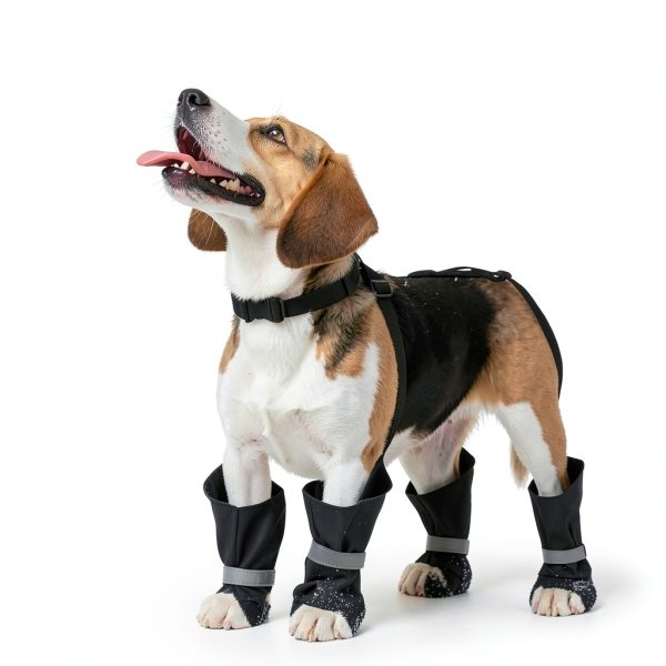 Allroaring Waterproof Dog Boots Anti Slip Reflective Pet-6