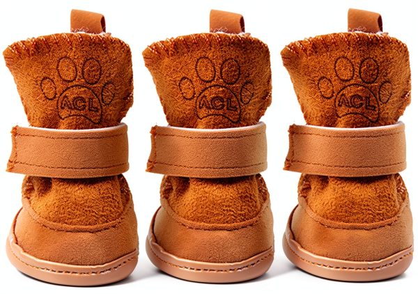 GabeFish Dog Boots Washable Anti Slip Small Breed Pet Shoes-4