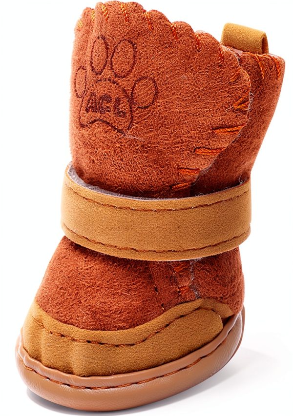 GabeFish Dog Boots Washable Anti Slip Small Breed Pet Shoes-5