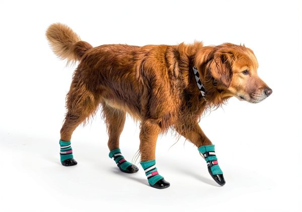 Bark Brite Dog Boots Neoprene Waterproof Paw Protection-6
