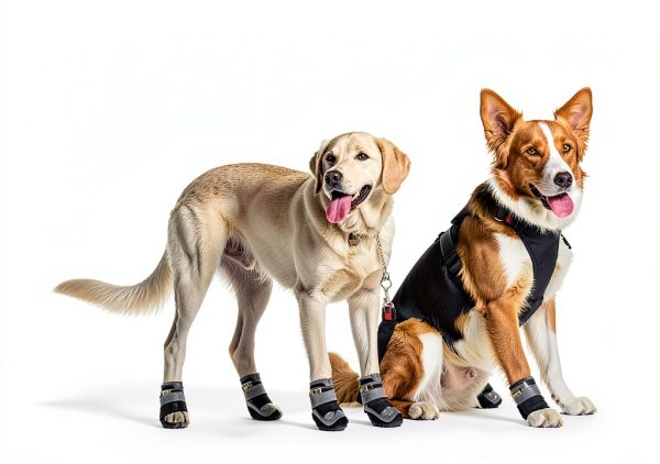 Jzxoiva Dog Boots Leopard Print Waterproof Paw Protection-8