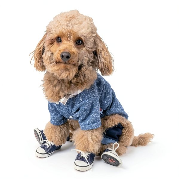 BESUNTEK Dog Boots Nonslip Comfortable Pet Shoes Pink Blue-5