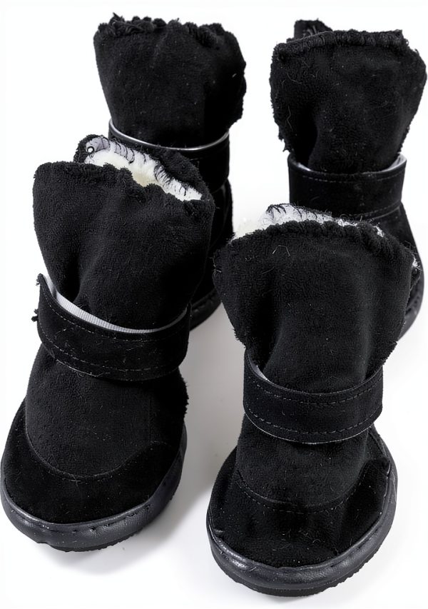 GabeFish Dog Boots Washable Anti Slip Warm Pet Shoes-3