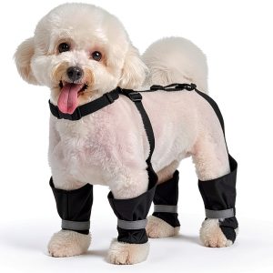 Allroaring Waterproof Dog Boots Anti Slip Reflective Pet-0