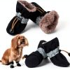 LUZGAT Dog Boots Warm Winter Shoes Small Breed Pet Supplies-0