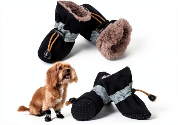 LUZGAT Dog Boots Warm Winter Shoes Small Breed Pet Supplies-0