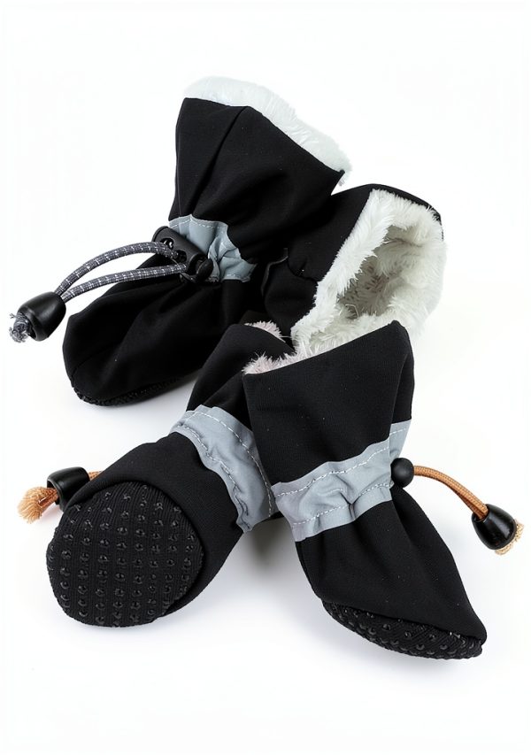 Fecialy Dog Boots Nonslip Reflective Winter Pet Shoes-1