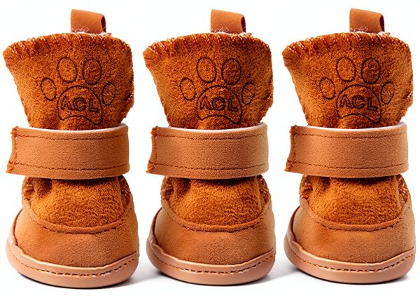GabeFish Dog Boots Small Breed Anti Slip Washable Pet Shoes-4
