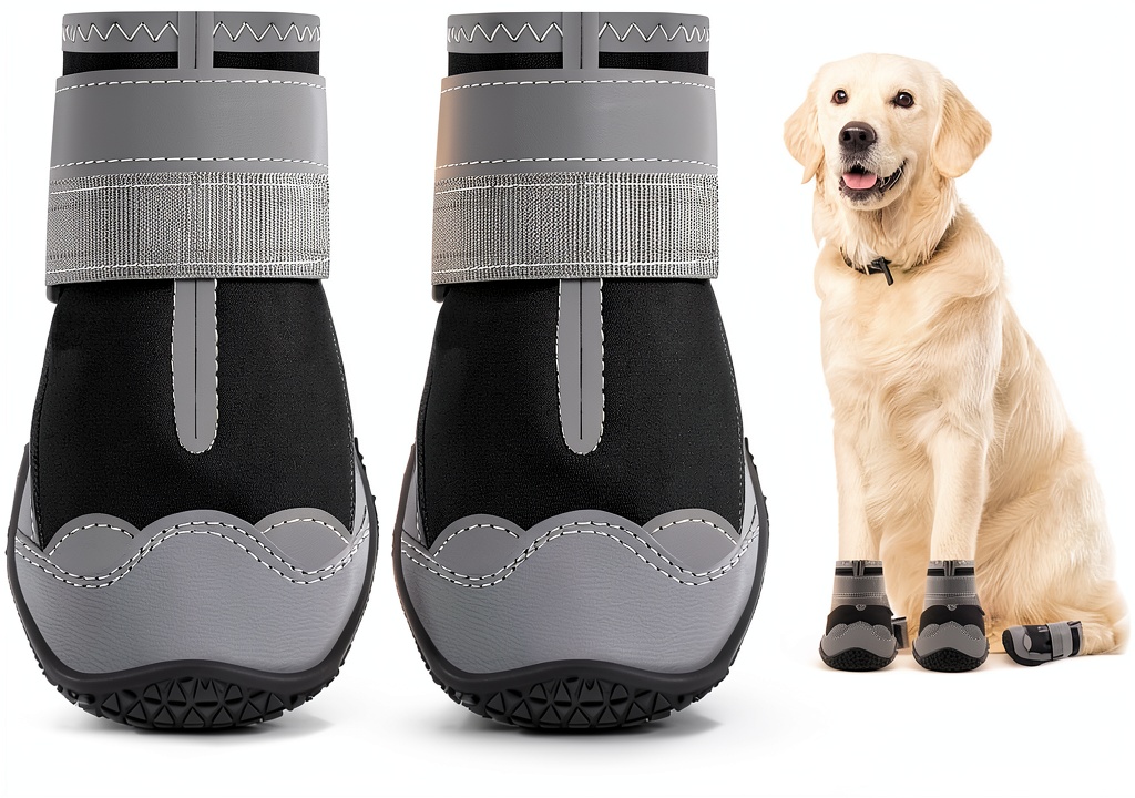 Jzxoiva dog boots showing multiple color options and sizes