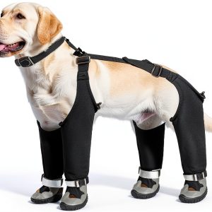 Giiyoe Dog Boots Anti Dirt Waterproof Reflective Straps-0