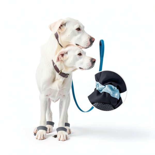 Fecialy Dog Boots Nonslip Reflective Winter Pet Shoes-4