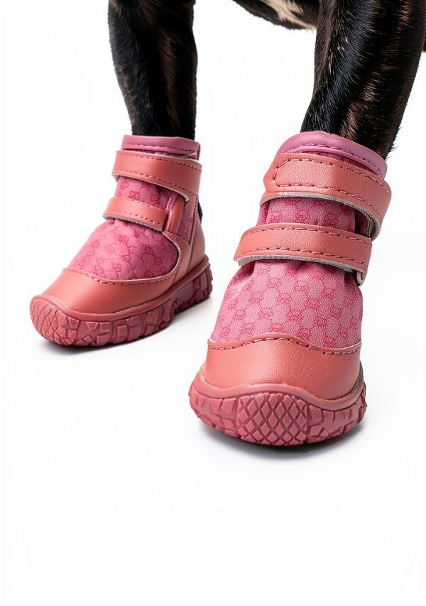 Petanims Dog Boots All Weather Protection Adjustable Straps-4