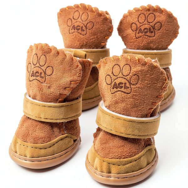 GabeFish Dog Boots Washable Anti Slip Small Breed Pet Shoes-3