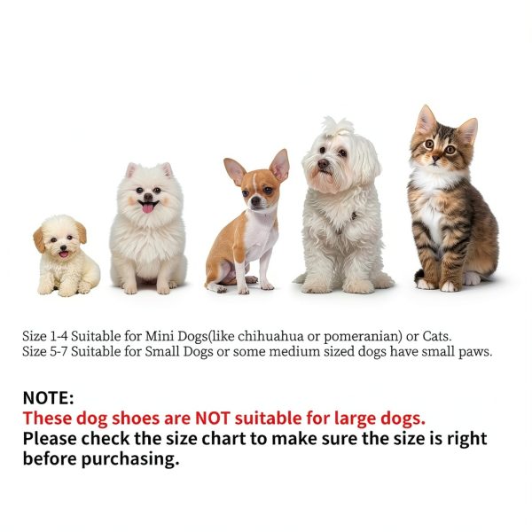 LUZGAT Dog Boots Warm Winter Shoes Small Breed Pet Supplies-1