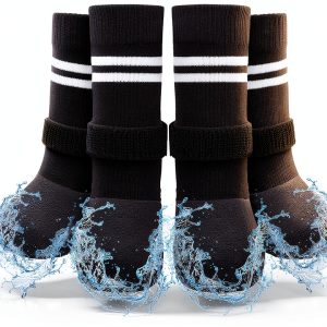 SCENEREAL Dog Boots Waterproof Non-Slip Pet Paw Protectors-0