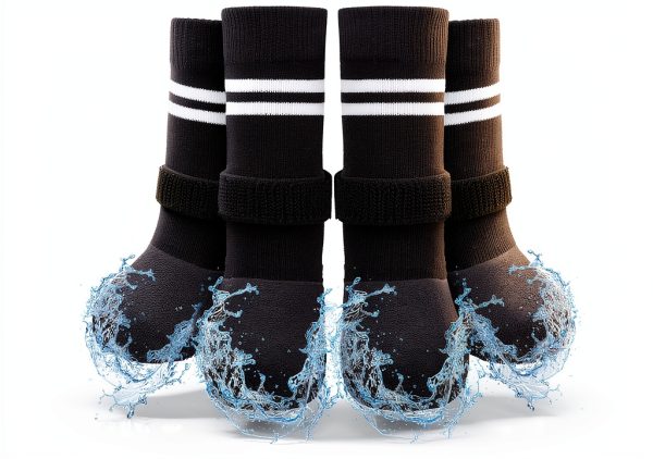 SCENEREAL Dog Boots Waterproof Non-Slip Pet Paw Protectors-0
