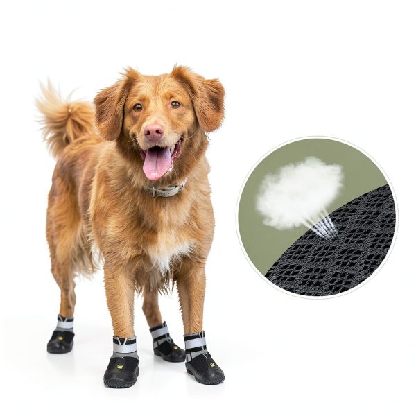 LUCKYPAW Dog Boots Breathable All Terrain Traction-2