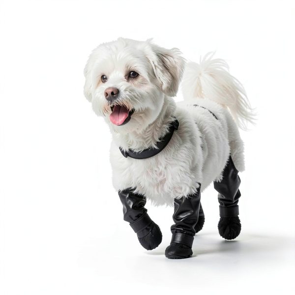 QINSHIYUE Dog Boots Waterproof Anti Slip Paw Protection-3