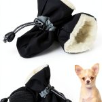 Fecialy Dog Boots Nonslip Reflective Winter Pet Shoes-0