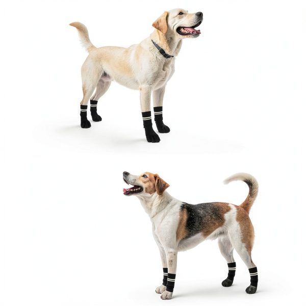 SCENEREAL Dog Boots Waterproof Non-Slip Pet Paw Protectors-4