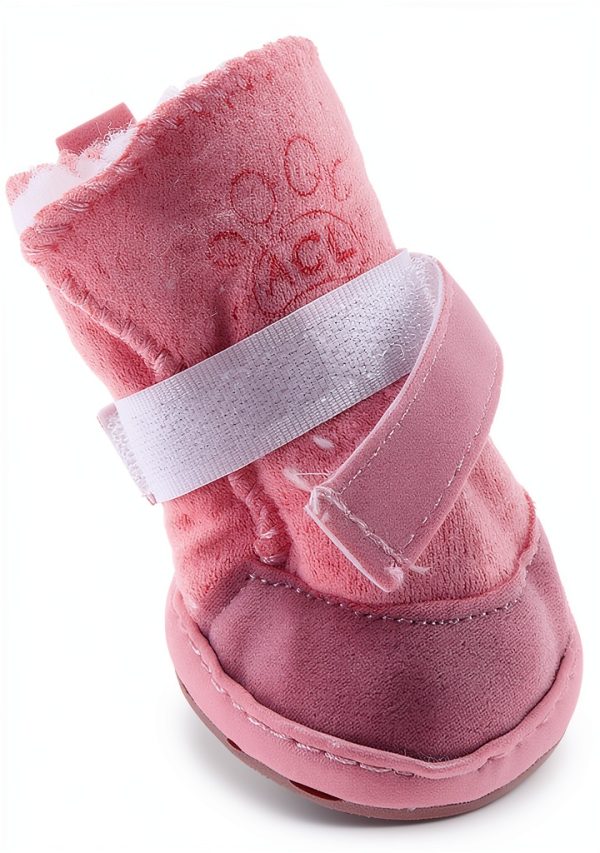 GabeFish Dog Boots Warm Anti Slip Washable Pet Shoes-5