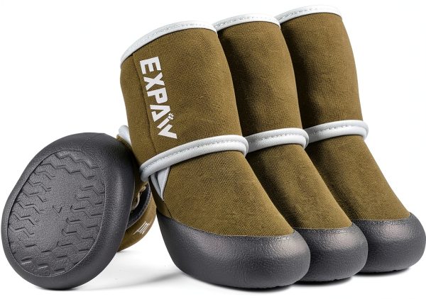EXPAWLORER Dog Boots Waterproof Adjustable Paw Protector-0