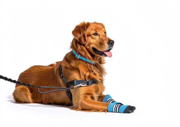 Bark Brite Dog Boots Neoprene Lightweight Reflective Straps-2