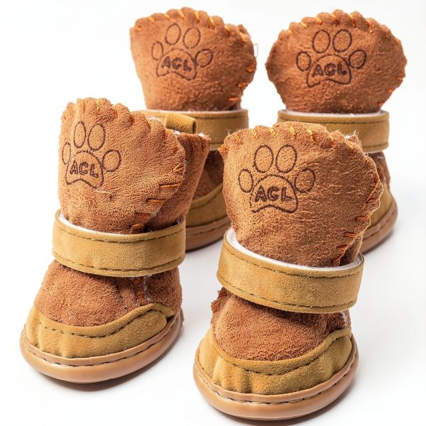 GabeFish Dog Boots Small Breed Anti Slip Washable Pet Shoes-3