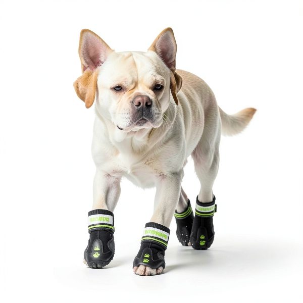 BECROWM Waterproof Dog Boots Winter Paw Protection Shoes-6