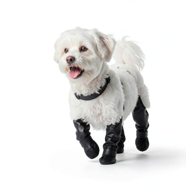 QINSHIYUE Dog Boots Waterproof Anti Slip Paw Protection-3
