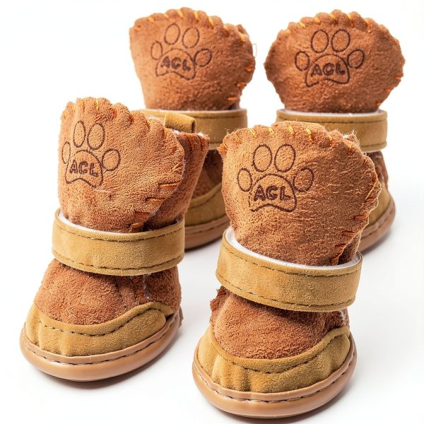 GabeFish Dog Boots Small Breed Anti Slip Washable Pet Shoes-3