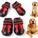 CovertSafe Dog Boots Adjustable Reflective Pet Shoes Black-0