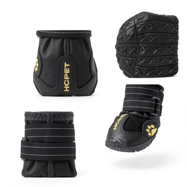 Hcpet Dog Boots Waterproof Reflective Anti Slip Paw-4