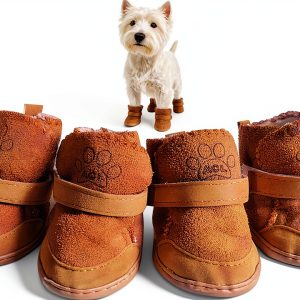 GabeFish Dog Boots Small Breed Anti Slip Washable Pet Shoes-0