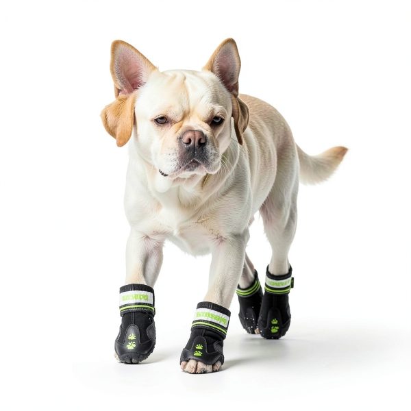 BECROWM Waterproof Dog Boots Winter Paw Protection Shoes-6