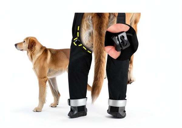Giiyoe Dog Boots Anti Dirt Waterproof Reflective Straps-4