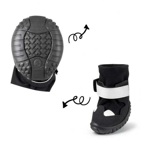 Giiyoe Dog Boots Anti Dirt Waterproof Reflective Straps-3
