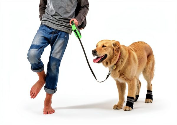 LUZGAT Dog Boots Breathable Non-Slip Paw Protection Medium-4