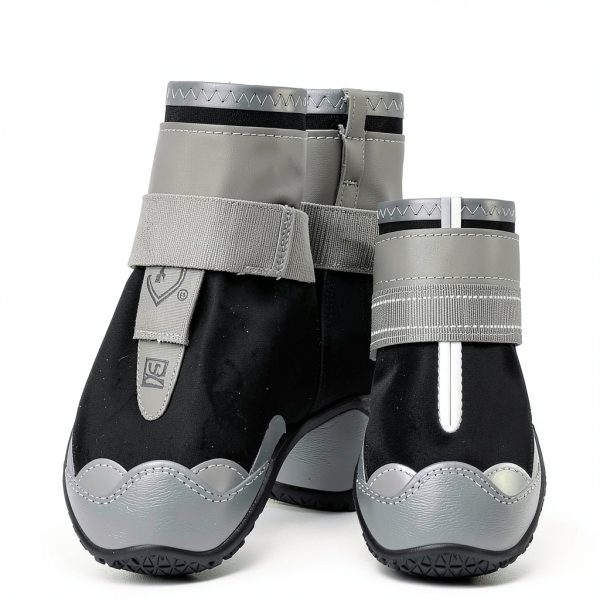 Jzxoiva Dog Boots Leopard Print Waterproof Paw Protection-5