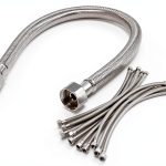 Faucet Hose Connector QWORK Stainless Steel 16in-0