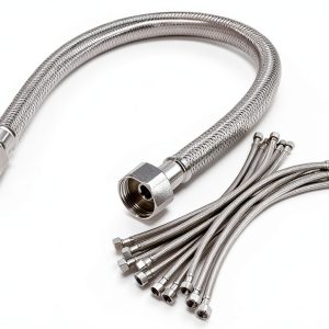 Faucet Hose Connector QWORK Stainless Steel 16in-0
