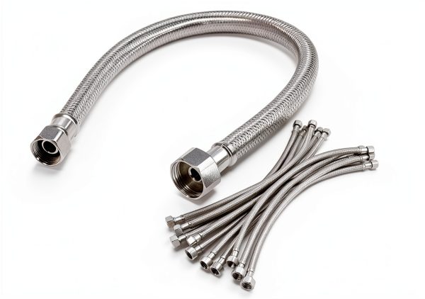 Faucet Hose Connector QWORK Stainless Steel 16in-0