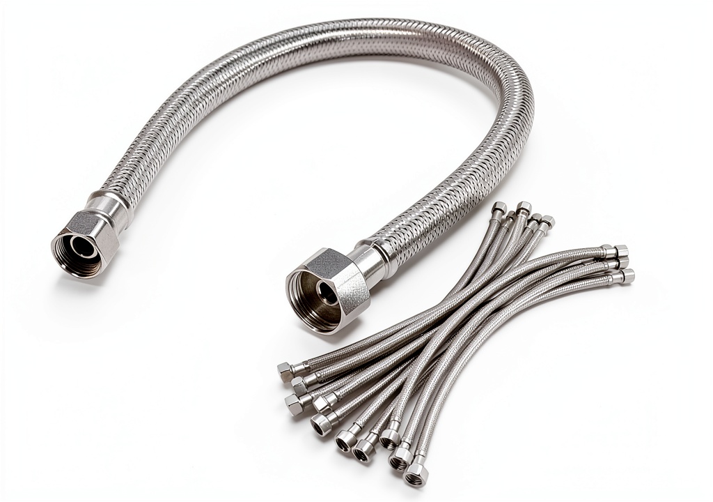 Installing QWORK faucet hose connector under a kitchen sink
