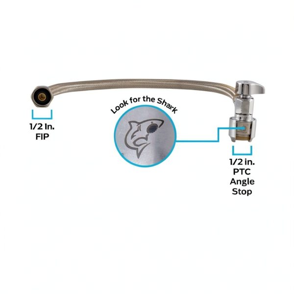 SharkBite Faucet Connector Stainless Steel-1