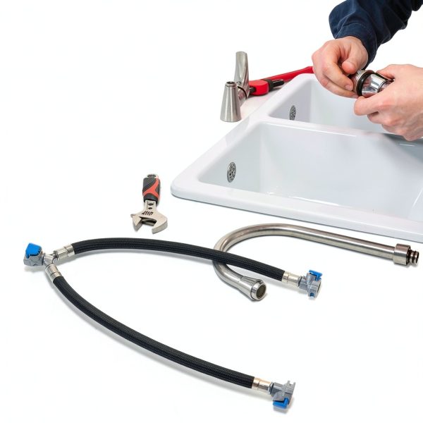 Faucet Supply Line Otoolling Nylon QuickConnect-4