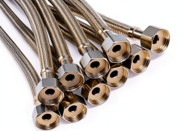 Faucet Hose Connector QWORK Stainless Steel 16in-2
