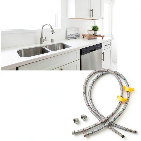Klabb 24-Inch Faucet Connector Hose 2-Pack Stainless Steel Supply Line-6