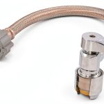 SharkBite Max Stainless Steel Toilet Connector 12in Angle Stop-0