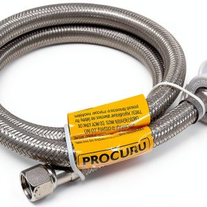 PROCURU Stainless Steel Faucet Supply Line 36‑Inch Braided Connector-0